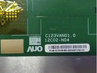 12.3 ইঞ্চি মোটরগাড়ি টিএফটি সি 123VAN01.0 আরএসডিএস (1 চ্যানেল) এফপিসি সাধারণত কালো প্রদর্শিত হয়