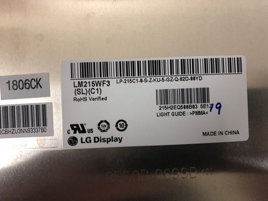 LCM 102PPI NTSC ইন্ডাস্ট্রিয়াল LCD ডিসপ্লে 1920 × 1080 250cd/m2 LM215WF3-SLC1