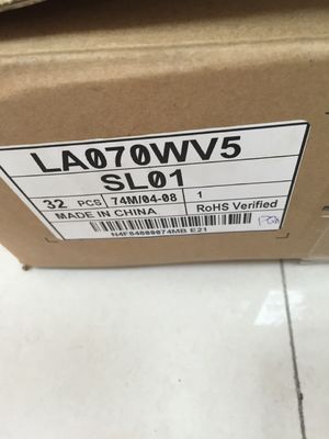 580cd/M2 TFT LCD প্যানেল 133PPI WVGA LA070WV5-SL01 800 × 480 WLED