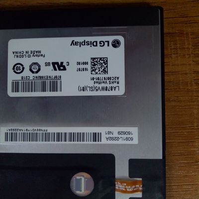 580cd/M2 TFT LCD প্যানেল 133PPI WVGA LA070WV5-SL01 800 × 480 WLED