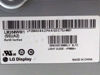20.0 &quot;250cd/M2 NTSC ইন্ডাস্ট্রিয়াল Lcd প্যানেল CSHD 111PPI LM250WW1-SSA2